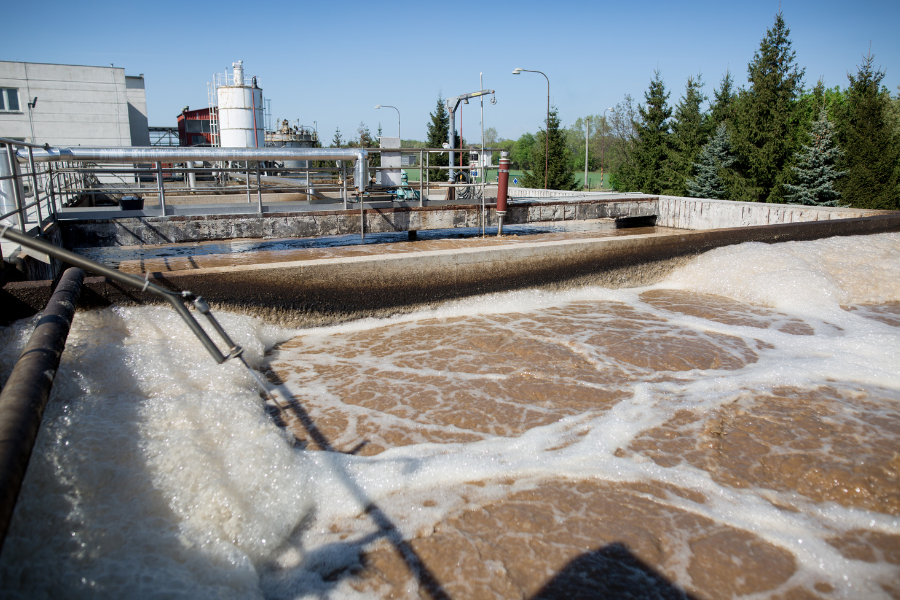 Planta de Tratamiento de Aguas Residuales en Operación